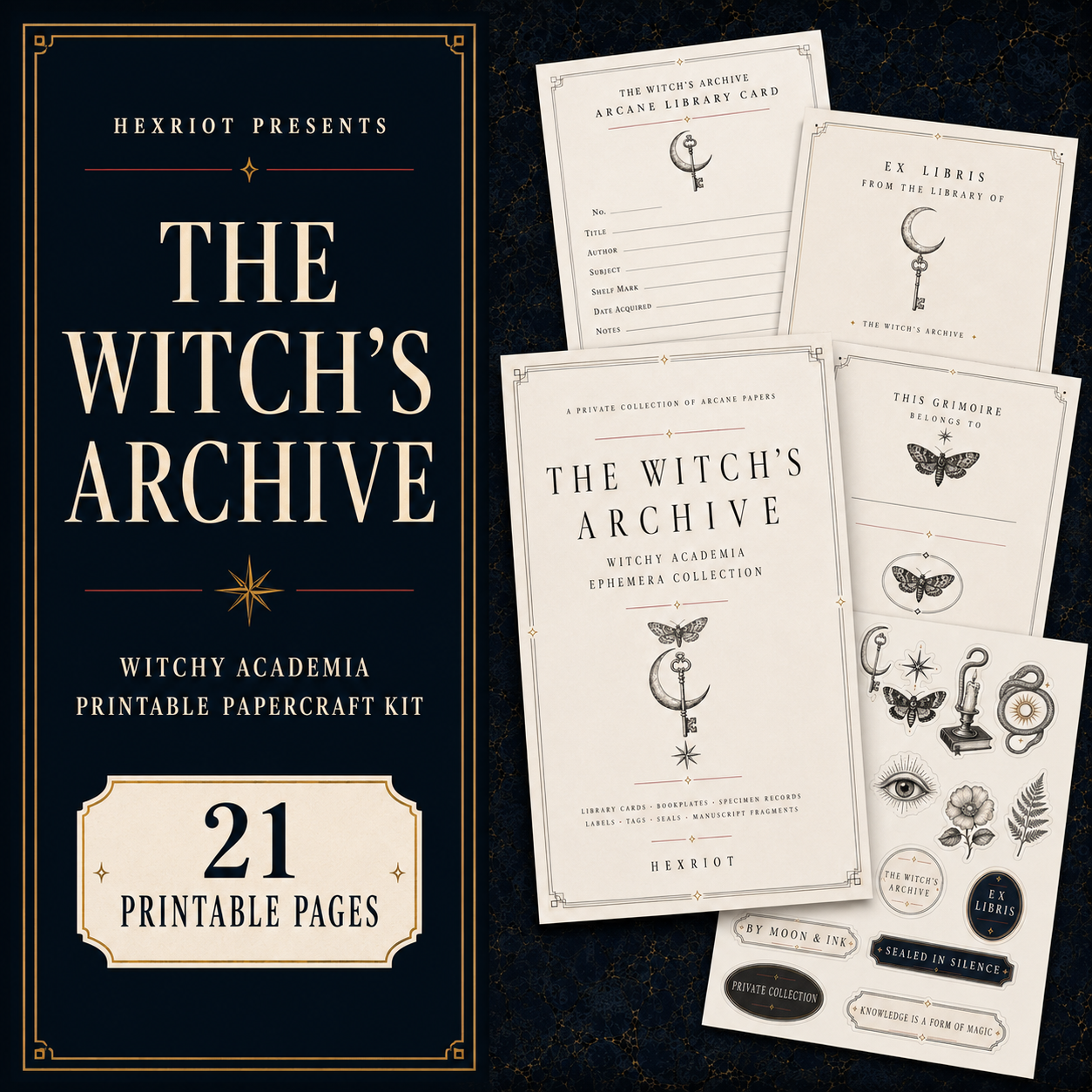 Witchy Academia Ephemera Kit | The Witch’s Archive