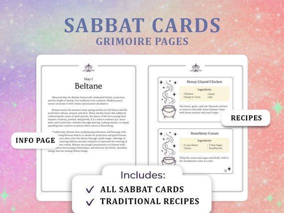 Sabbats Cards for Modern Witches | Wheel of the Year