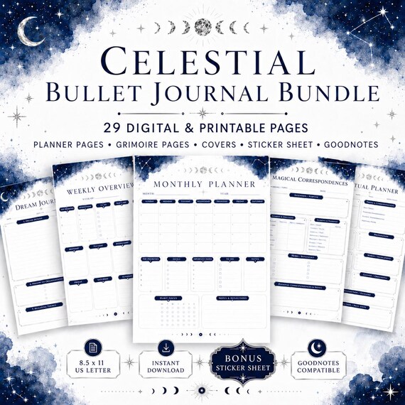 Celestial Bullet Journal Bundle